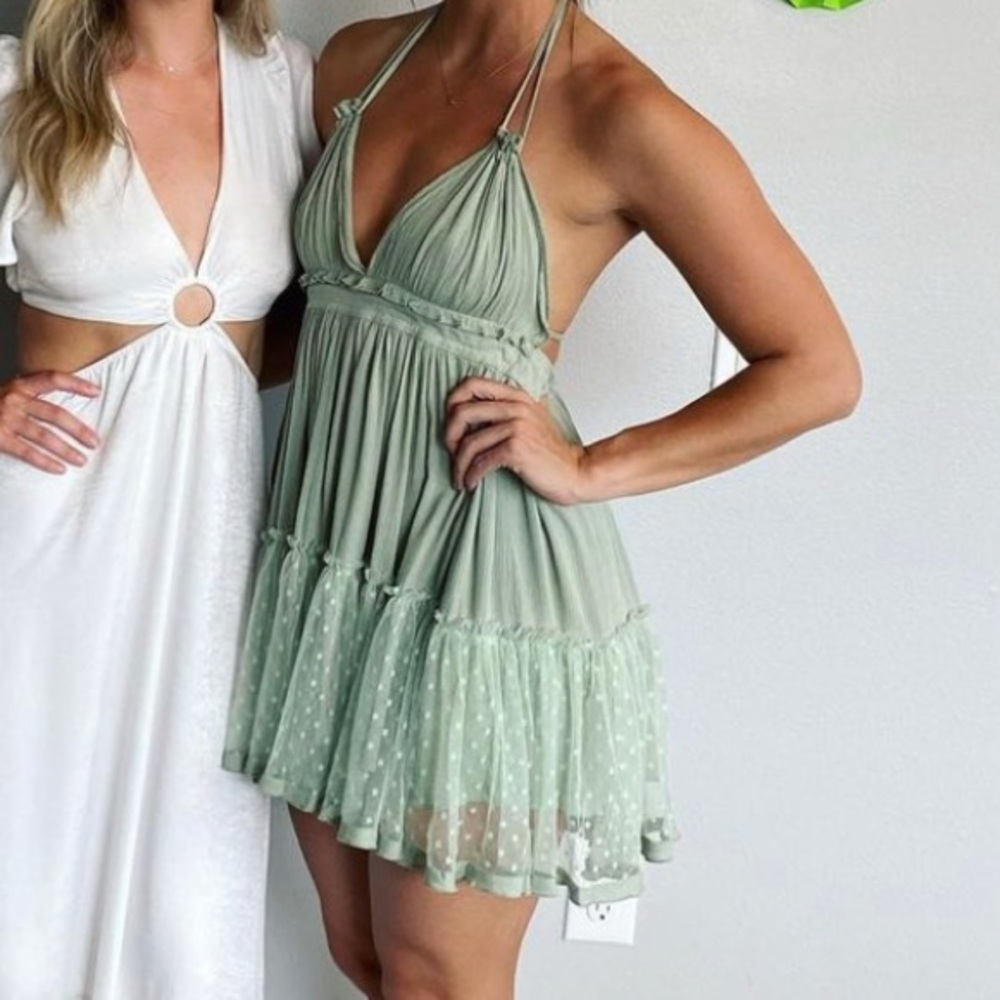 Light green summer dress